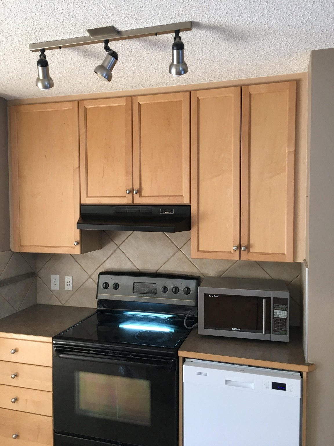 Kitchen cabinets after painting