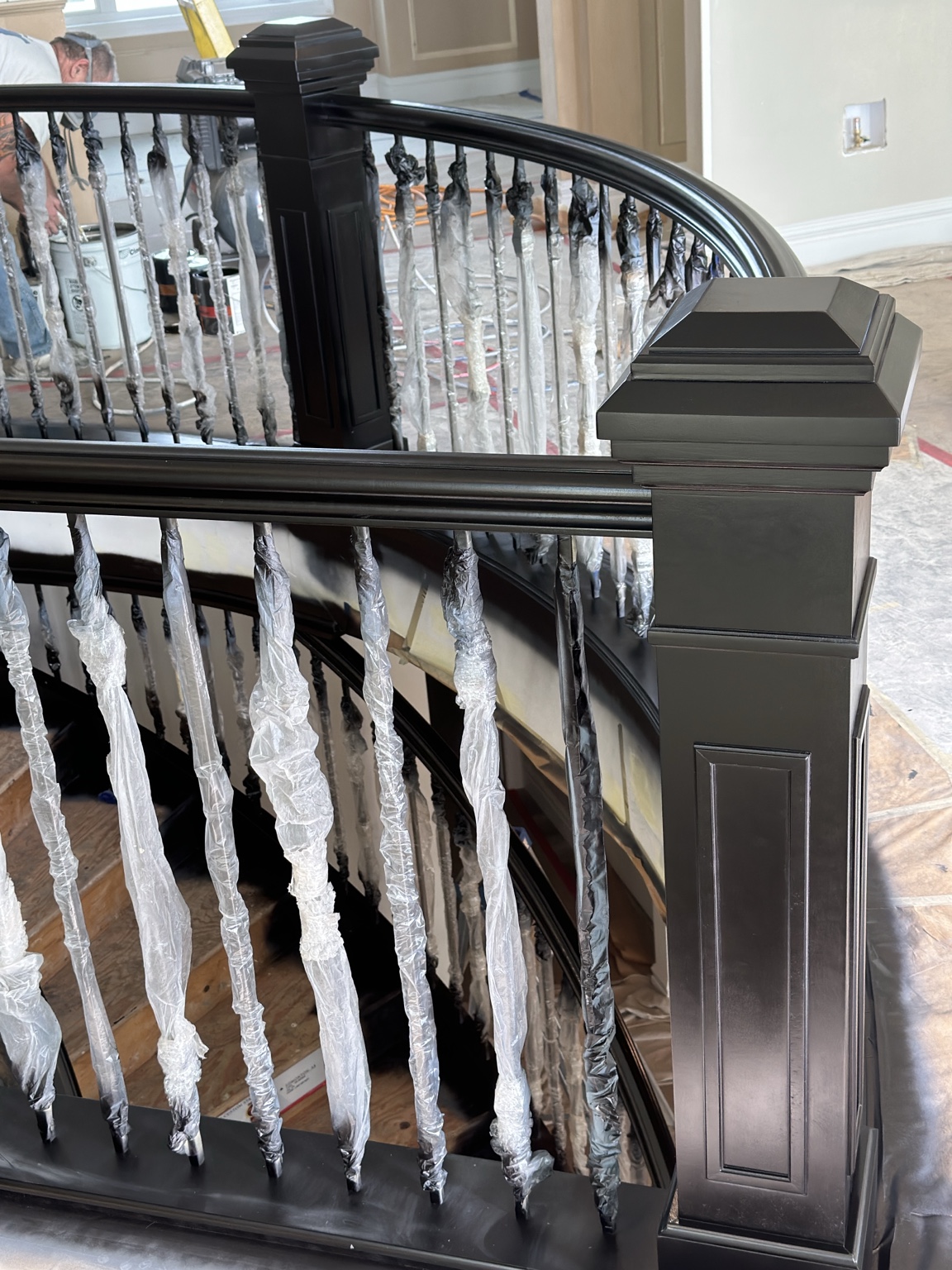Lacquer handrail project
