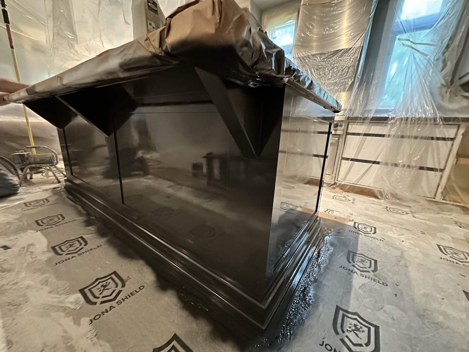 Cabinet lacquer finish project
